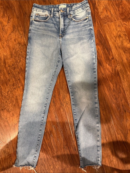 Good American Denim - Good American Light Wash Good Legs Skinny Mid-Rise